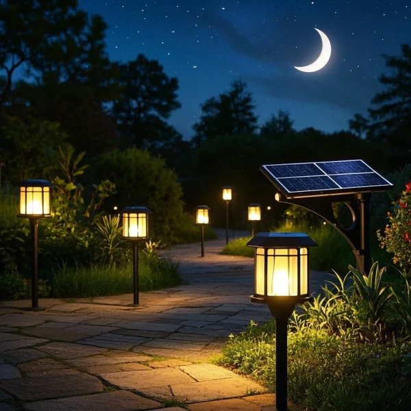 solar walkway lanterns