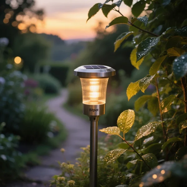 Solar path lights charge