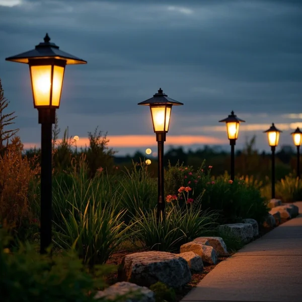 led walkway solar lights