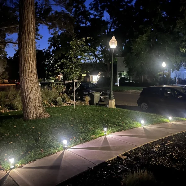 solar walkway christmas lights