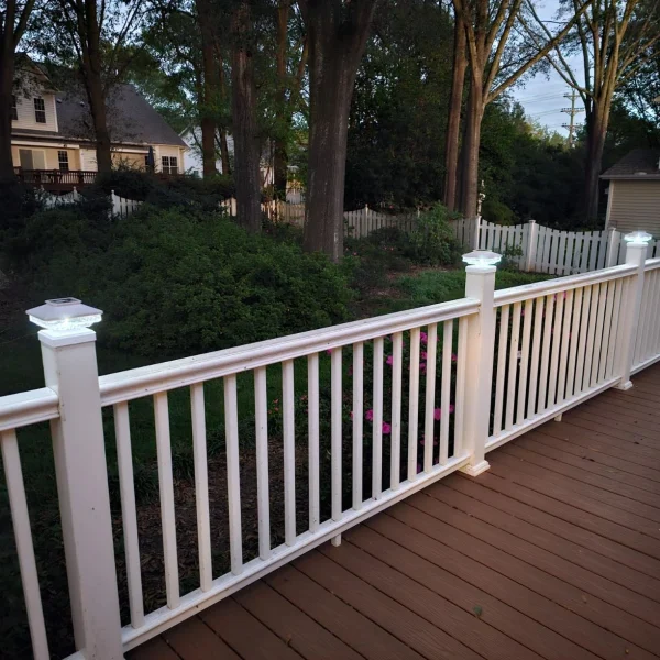 solar powered deck post lights