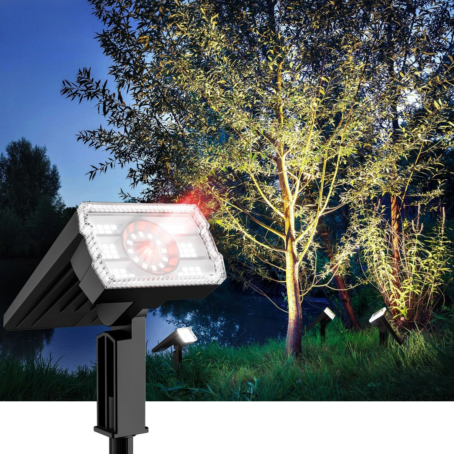Smart Security Upgrade: How Solar Spotlights Help Homes Reduce Nighttime Energy Consumption by 30%