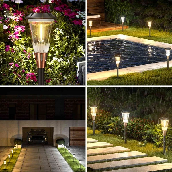 Bitpott Solar-Powered Outdoor Path Lights That Stay On All Night
