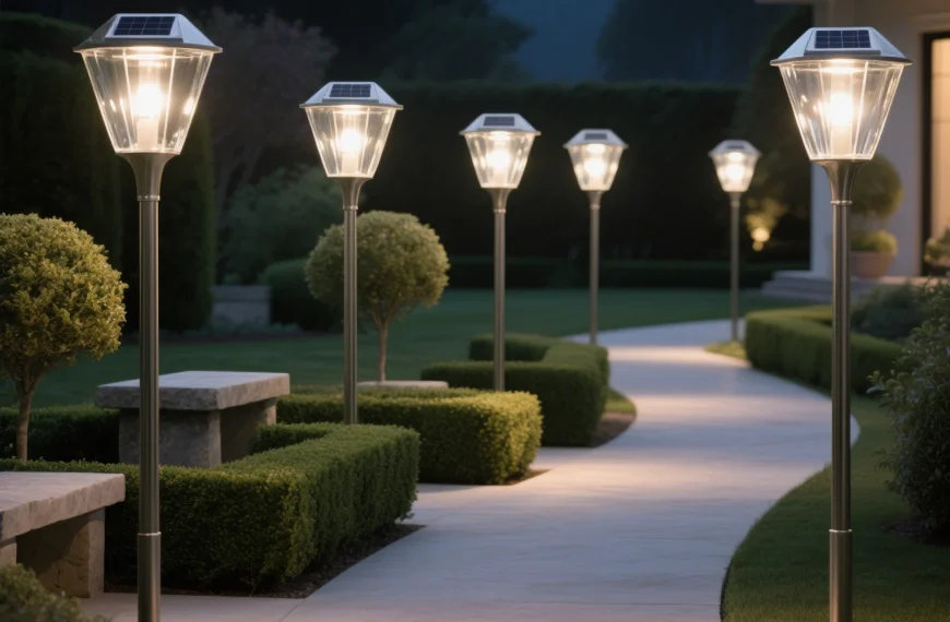 solar path lights outdoor
